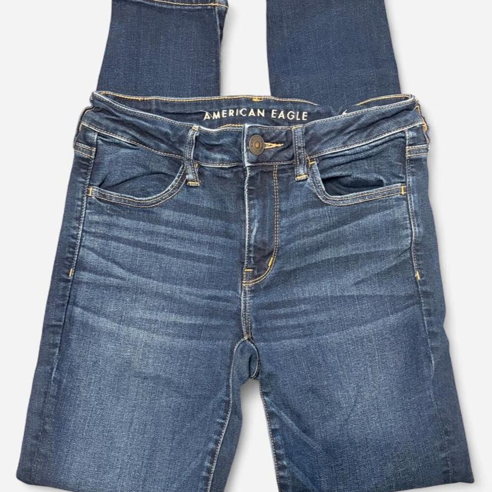 American-eagle Women's Blue and Navy Jeans